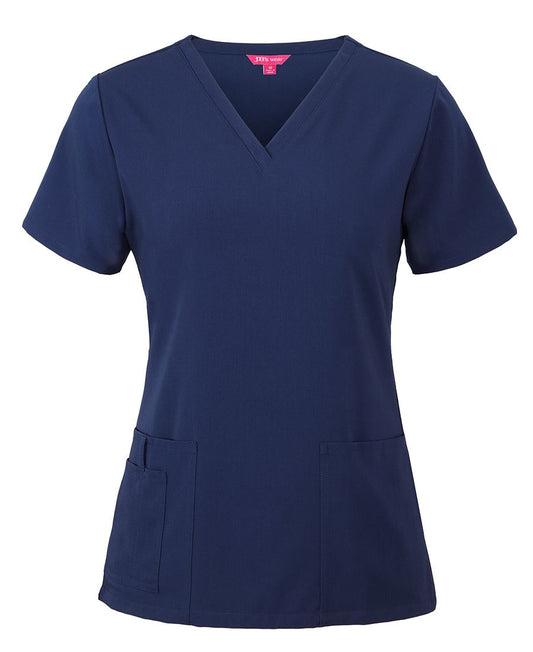 JB's LADIES NU SCRUB TOP INDIGO - 06
