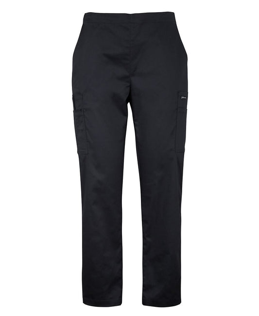 JB's LADIES PREMIUM SCRUB CARGO PANT BLACK - 06