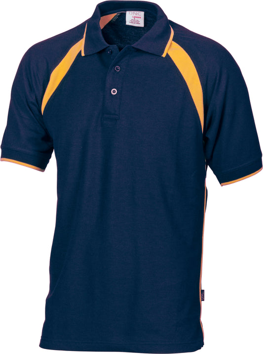 Kids Poly/Cotton Contrast Raglan Panel Polo