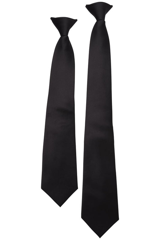 JB's CLIP ON TIE (5PACK) BLACK - S