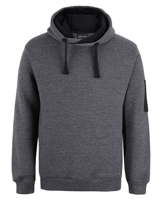 JB's 350 TRADE HOODIE CHARCOAL MARLE/BLACK - XS