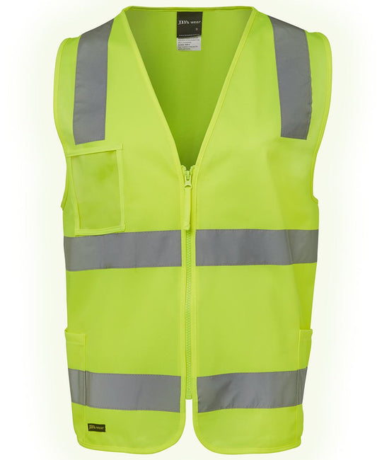JB's HV (D+N) ZIP SAFETY VEST LIME - XS