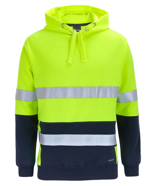 JB's HV D+N 330G PULL OVER HOODIE LIME/NAVY - S