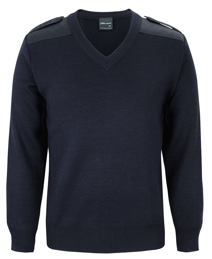 JBs Wear JB's EPAULETTE JUMPER BLACK - XS 6EJ