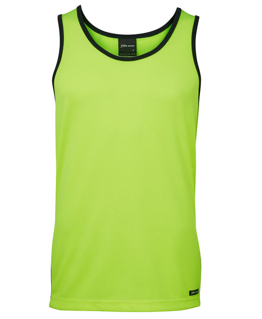 JB's HV 4602.1 CONTRAST SINGLET LIME/NAVY -XS