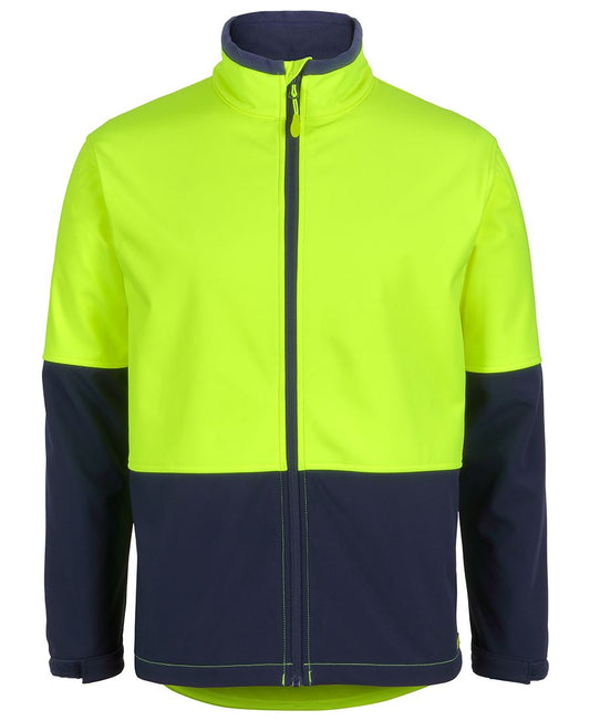 JB's HV THREE LAYER SOFTSHELL JACKET LIME/NAVY - XS