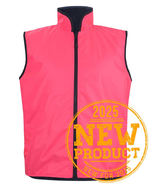 JB's HV 4602.1 REVERSIBLE VEST HV PINK/NAVY-XS