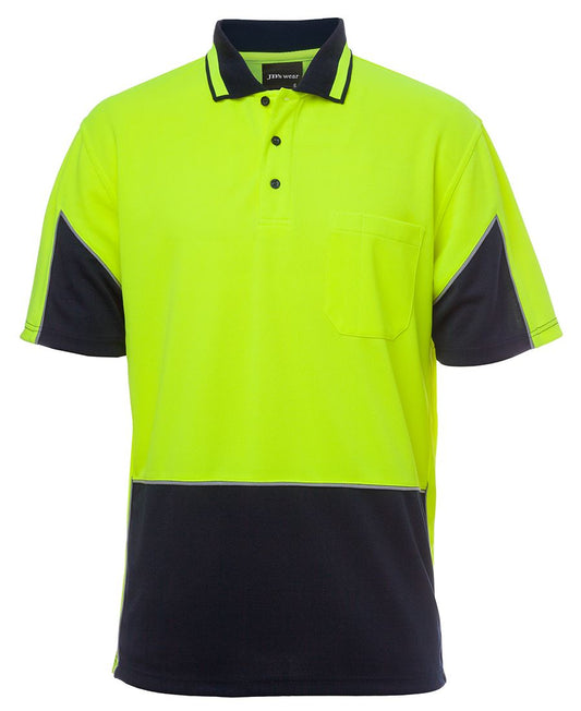 JB's HV 4602.1 S/S GAP POLO LIME/NAVY - XS