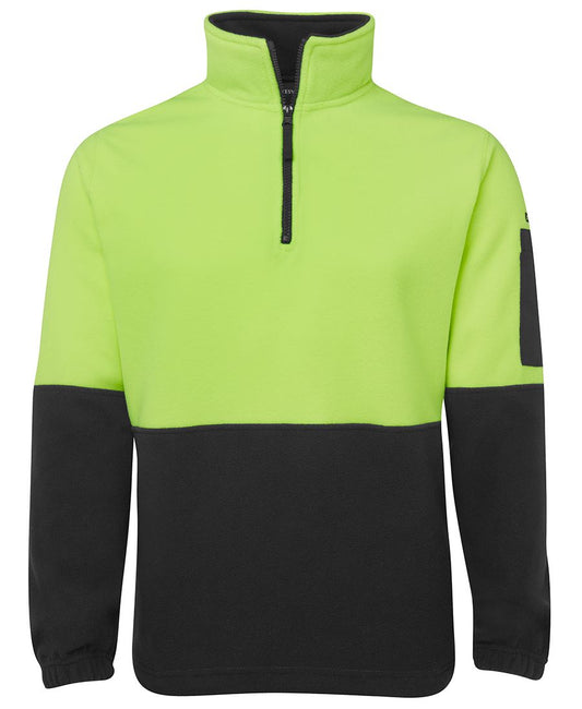 JB's HV 1/2 ZIP POLAR LIME/BLACK -XS