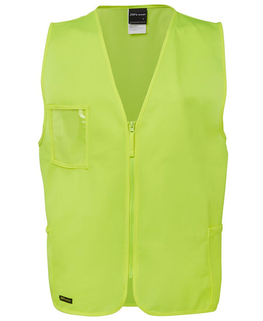 JB's HV ZIP SAFETY VEST LIME - XS