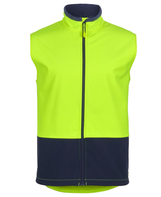 JB's HV THREE LAYER SOFTSHELL VEST LIME/NAVY - XS