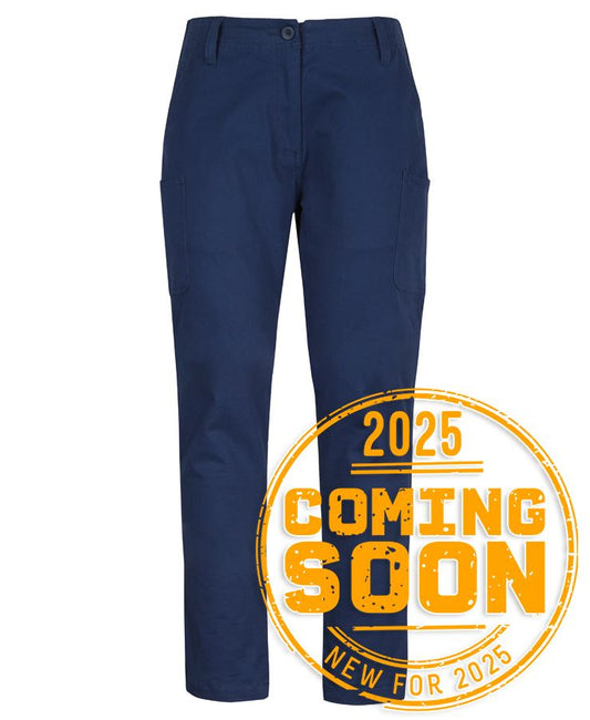 JB's LADIES MULTI PKT STRETCH TWILL PANT NAVY-06