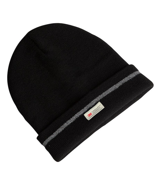 JB's REFLECTIVE BEANIE BLACK - HIGH PROFILE