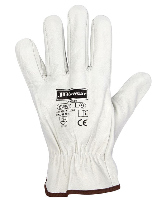 JB's PREMIUM RIGGER GLOVE (12 PK) CE 3,1,2,3 NATURAL - S - 07