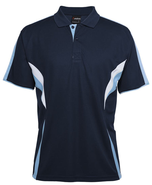 PODIUM COOL POLO NAVY/LT BLUE/WHITE -XS