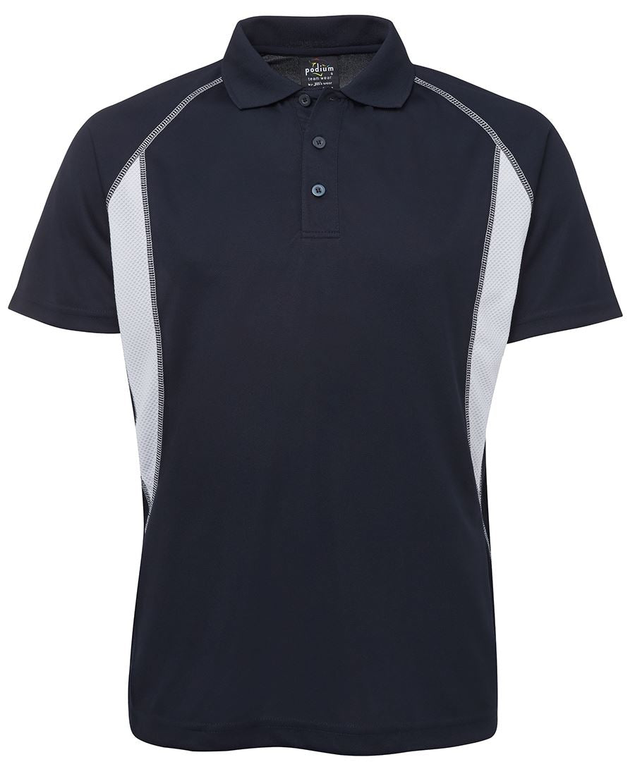 JBs Wear PODIUM INSERT POLO BLACK/GREY-S 7IP