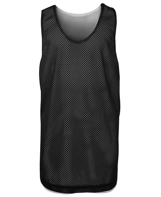 PODIUM KIDS REVERSIBLE TRAINING SINGLET BLACK/WHITE-06