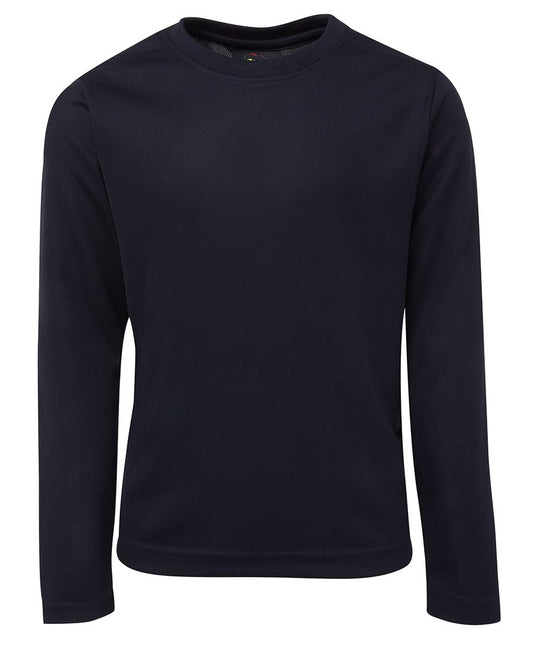 PODIUM L/S POLY TEE NAVY - S