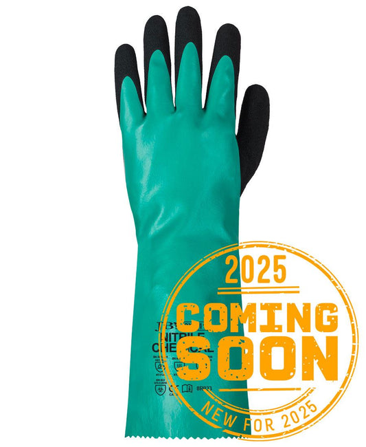 JB's TYPE A NITRILE CHEMICAL GLOVE GREEN/BLACK-M-08