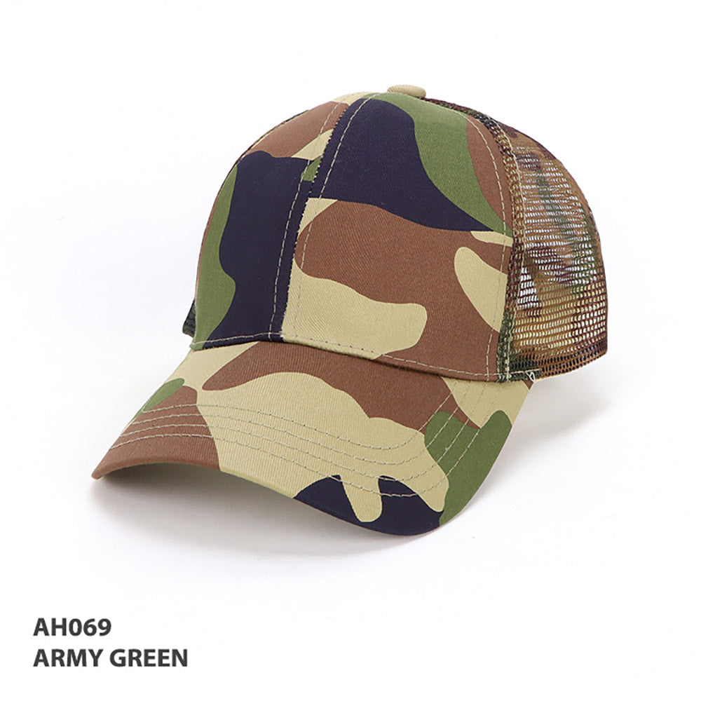 Grace Collection AH069 Cammo 6-Panel Cap