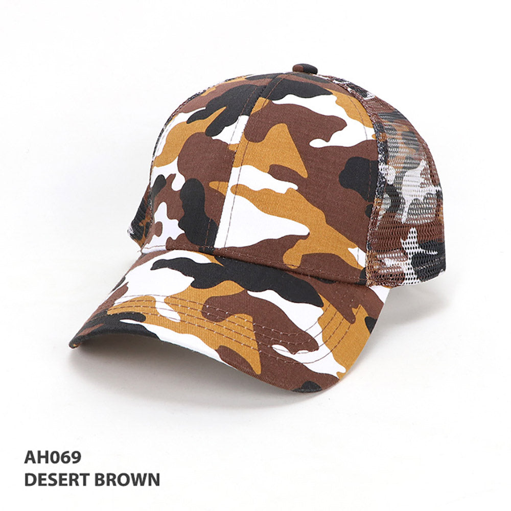 Grace Collection AH069 Cammo 6-Panel Cap