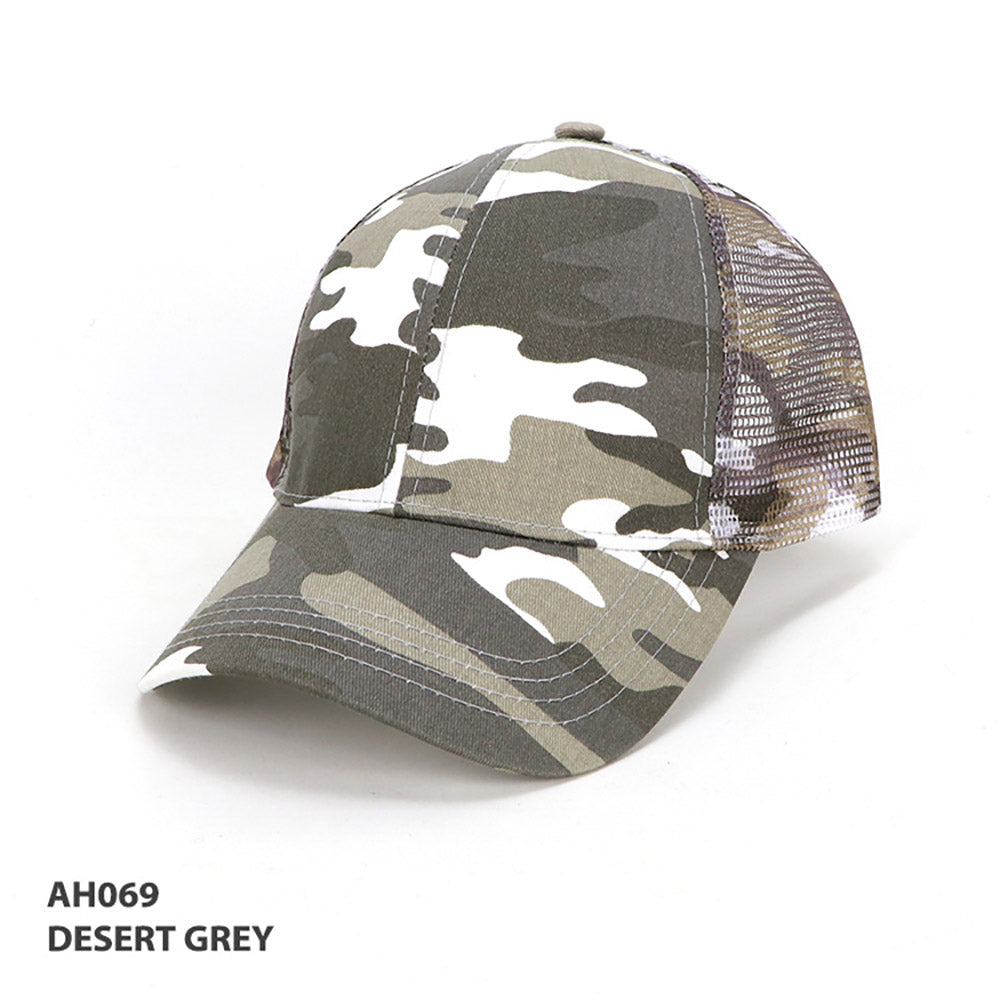 Grace Collection AH069 Cammo 6-Panel Cap