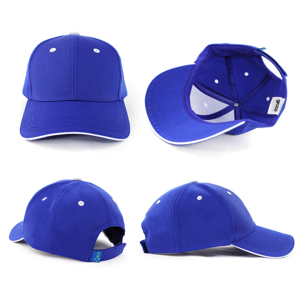 Grace Collection AH126 PET/Cotton Sandwich Cap