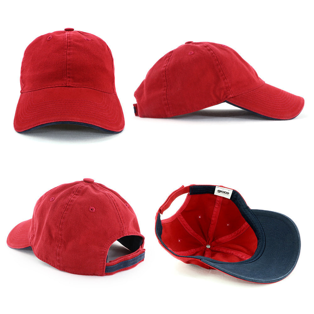 Grace Collection AH129 Enzyme Washed Cap Sandwich