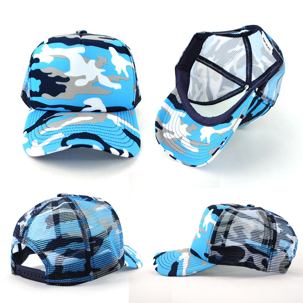 Grace Collection AH296 Camouflage Trucker Mesh Cap