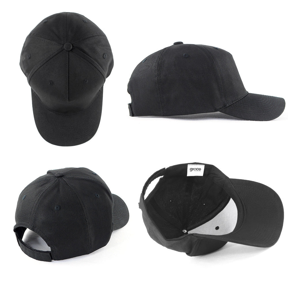 Grace Collection AH500 100% cotton - 5 Panel Cap