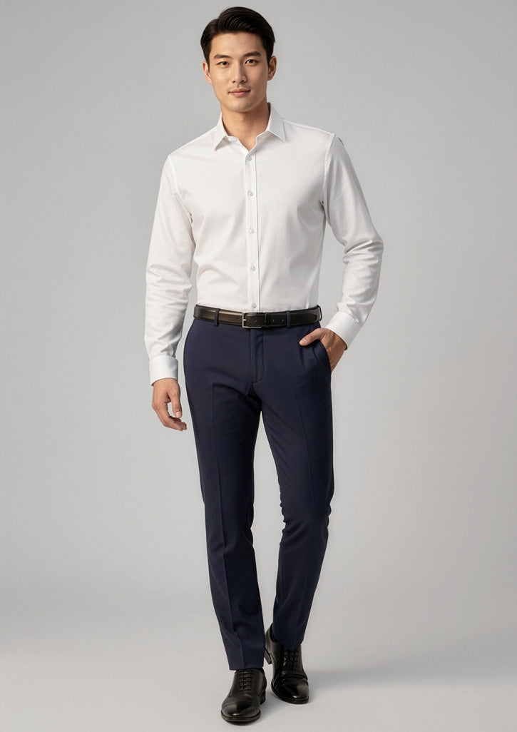 Biz Collection Mens Classic Slim Pant BS720M