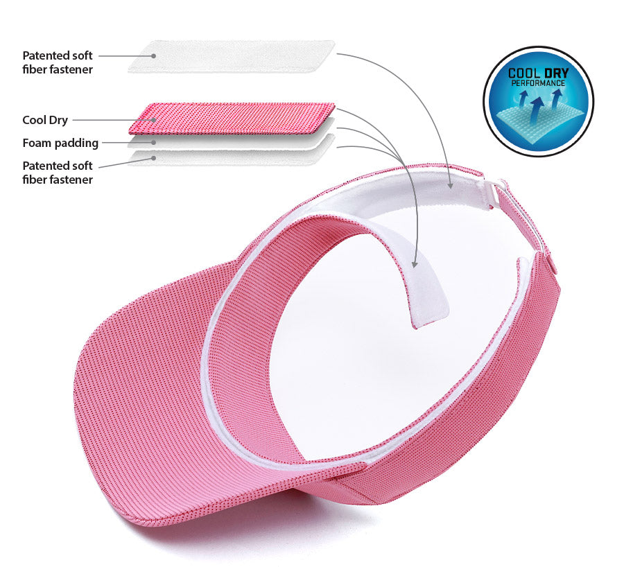 Grace Collection IV167 Visor with removable sweat band