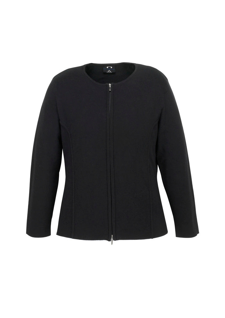 Biz Collection Womens 2-Way Zip Cardigan LC3505