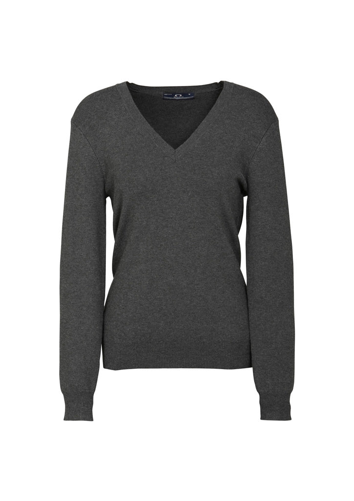 Biz Collection Womens V-Neck Knit Pullover LP3506