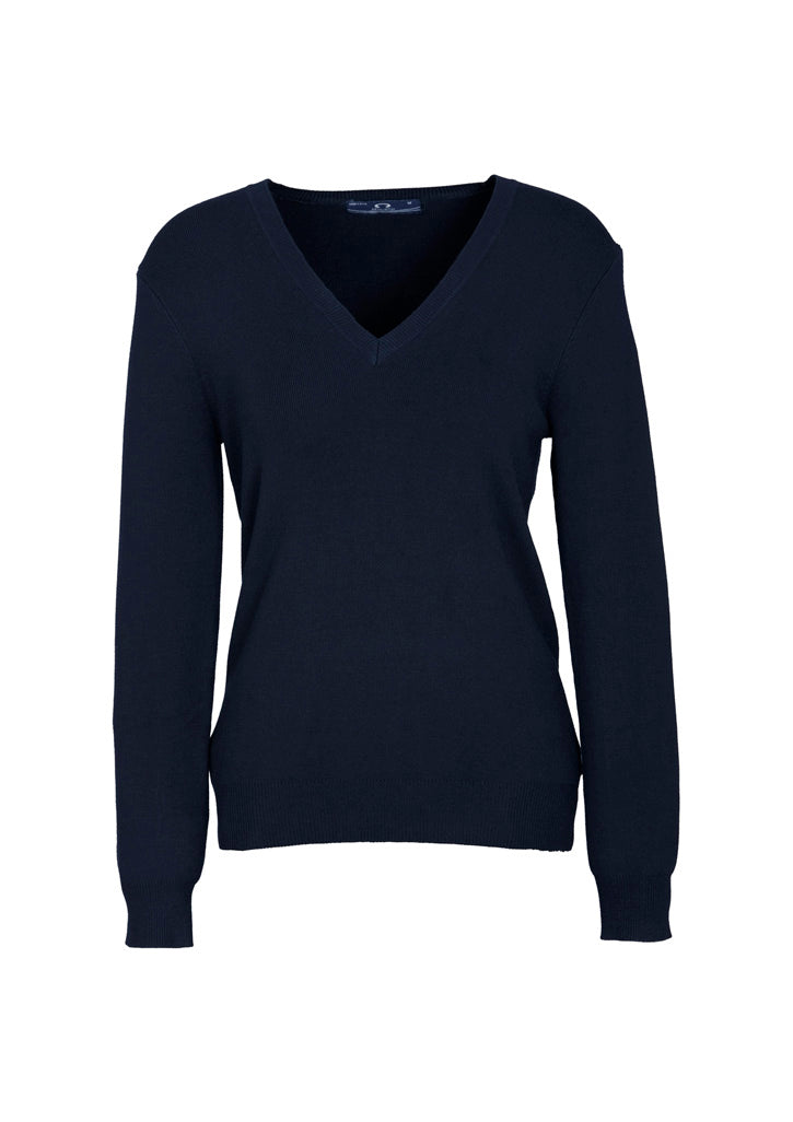Biz Collection Womens V-Neck Knit Pullover LP3506