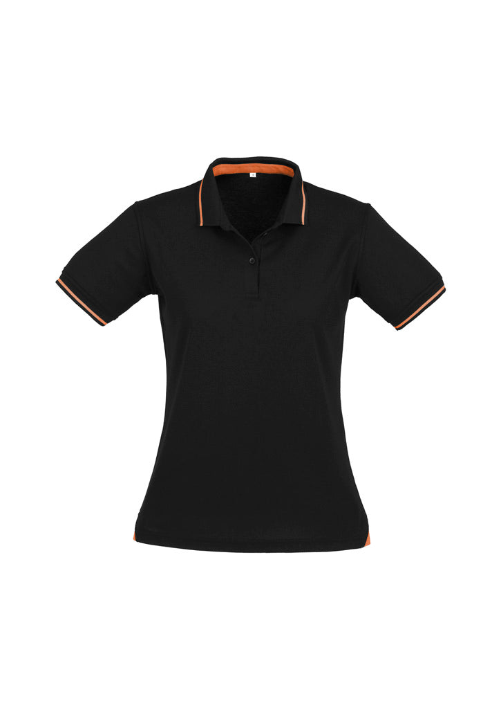 Biz Collection Womens Jet Short Sleeve Polo P226LS