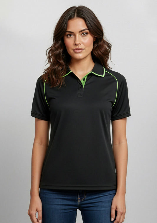 Womens Fusion Short Sleeve Polo