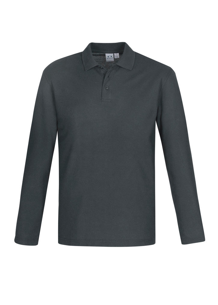 Biz Collection Mens Crew Long Sleeve Polo P400ML