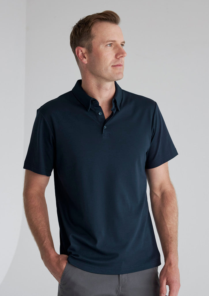Biz Collection Mens Lotus Short Sleeve Polo P515MS