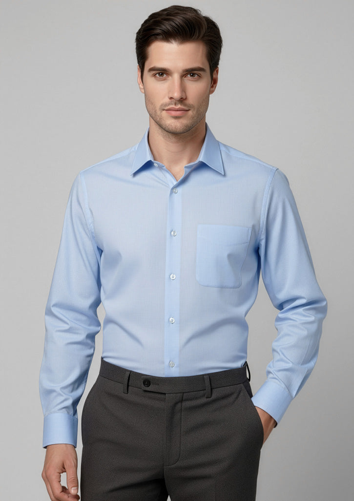 Biz Collection Mens Luxe Long Sleeve Shirt S10210