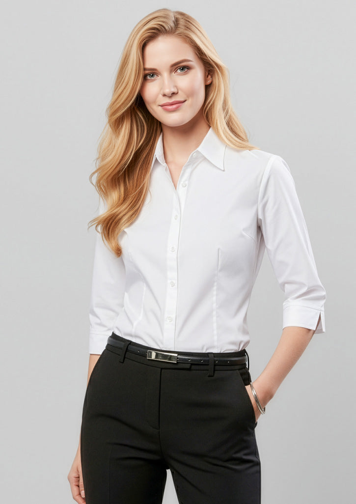 Biz Collection Womens Base 3/4 Sleeve Shirt S10521