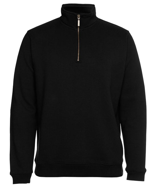 C of C? BRASS 1/2 ZIP SWEAT? BLACK -XS