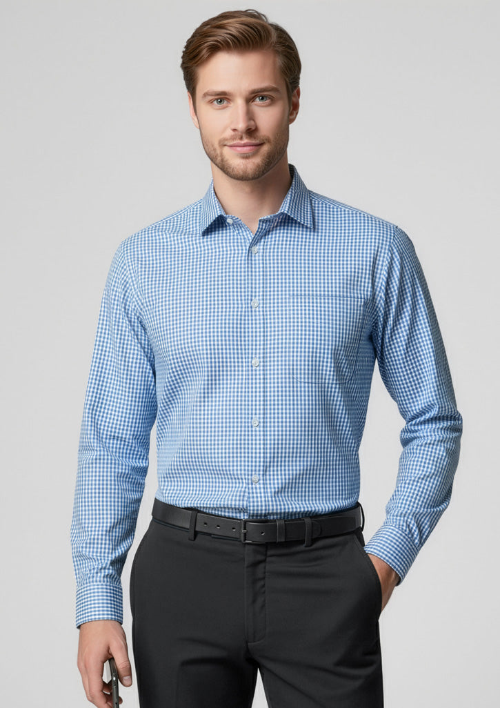 Biz Collection Mens Ellison Long Sleeve Shirt S716ML