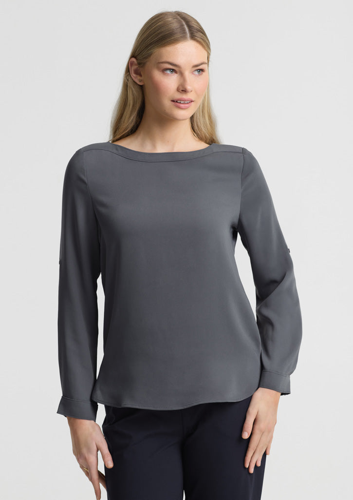 Biz Collection Womens Madison Boatneck Top S828LL