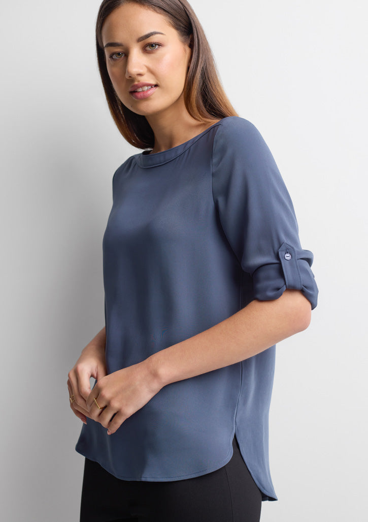Biz Collection Womens Madison Boatneck Top S828LL
