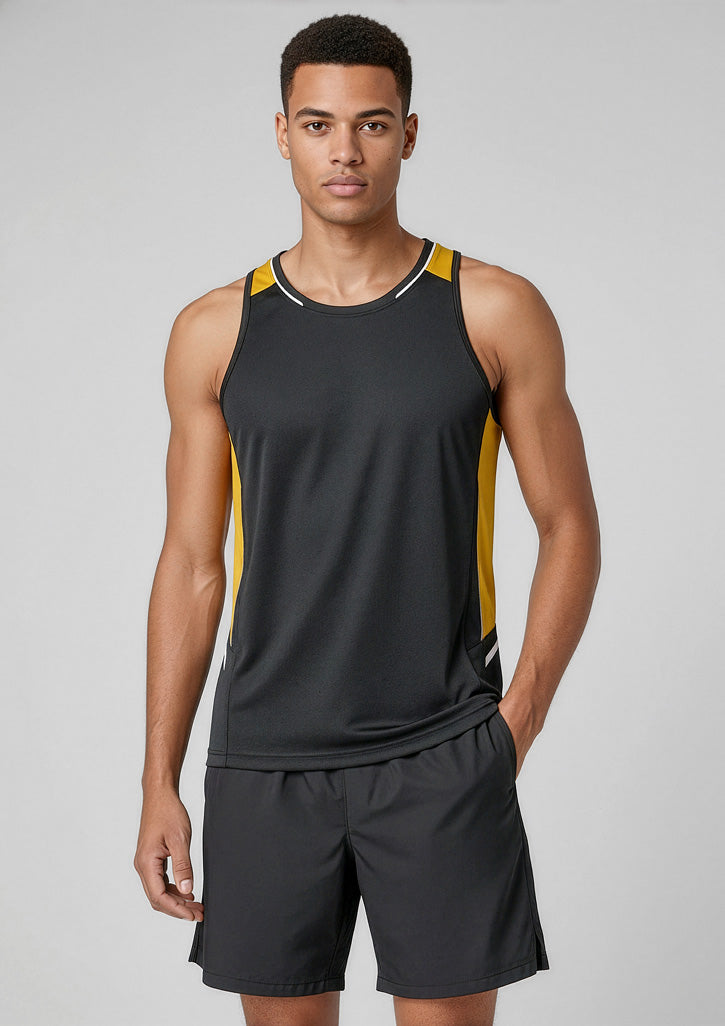 Biz Collection Mens Renegade Singlet SG702M