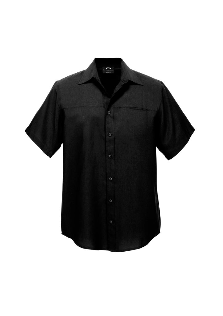 Biz Collection Mens Oasis Short Sleeve Shirt SH3603