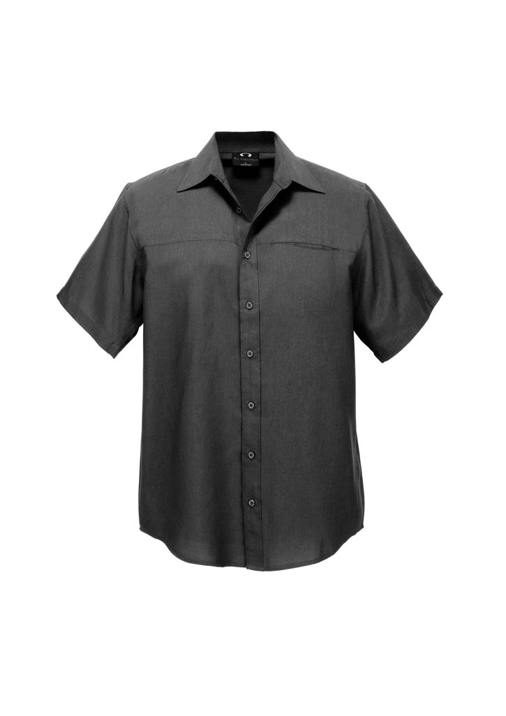 Biz Collection Mens Oasis Short Sleeve Shirt SH3603