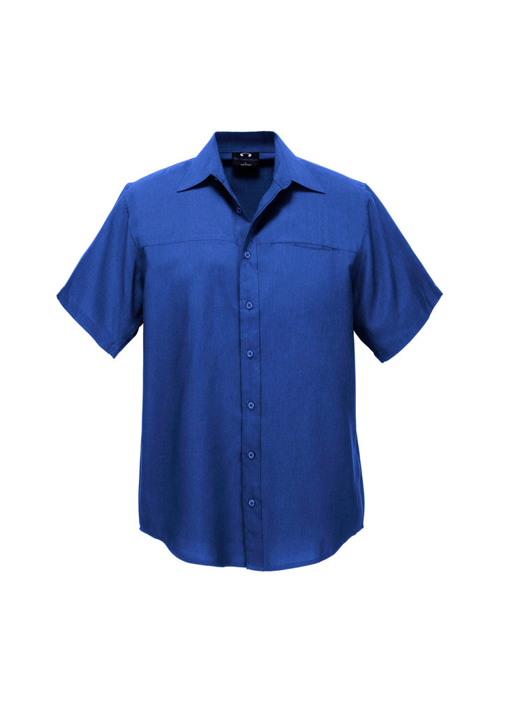 Biz Collection Mens Oasis Short Sleeve Shirt SH3603