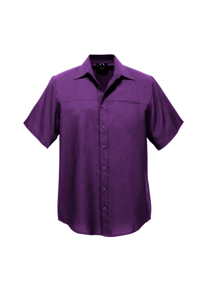 Biz Collection Mens Oasis Short Sleeve Shirt SH3603
